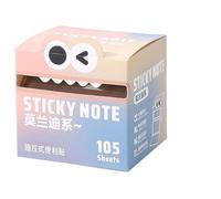 GkgWuxf Notes adhésives transparentes - Bloc mémo coloré translucide - 105 feuilles/rouleau de bloc-notes pour le lieu de travail, l'école, les faits saillants, la maison, les étudiants