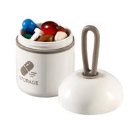 GkgWuxf Organiseur de médicaments | Conteneur de pilules pour un remplissage facile | Portable et pratique avec compartiment pour huile de poisson, morue, huile de foie pour personnes âgées en