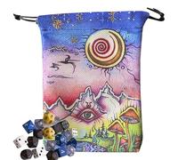 GkgWuxf Pochette pour Cartes De Tarot - Étui De Cartes De Tarot,Pochette Bijoux À Cordons pour Cristaux Accessoires Divination Voyage Rituels Spirituels Méditation Yoga