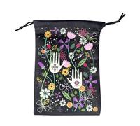 GkgWuxf Pochette Tarot À Cordon - Sac En Tissu Pour Cartes Divinatoires,Étui Souple de Stockage pour Cartes Oracle Destiné aux Passionnés Magiciens Grand Public