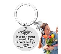 GkgWuxf Porte-clés pour la fête des mères - Cadeau de fête des mères - Breloque de poche - Porte-clés émotionnel - Souvenir pour les fêtes, les mariages, les voyages, Noël, la vie quotidienne