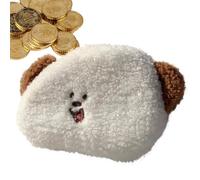 GkgWuxf Porte-Monnaie en Peluche, Ours avec Fermeture éclair, Petit Sac pour Bijoux, clés, écouteurs, Porte-Cartes Amusant pour, Filles et Femmes, Oreilles de, Refer to Description,