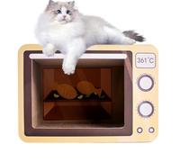 GkgWuxf Radio Cat Scratcher, Grand Chat Cat Scratcher,Board de Position de gratteur interactif pour Animal de Compagnie pour Animaux de Compagnie - Réduit l'ennui de Bored Divertissement en Papier
