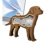 GkgWuxf Relique Commémorative de Poils d'animal - Boîte De Conservation en Bois en Forme De Chat pour Cendres d'animal - Décoration D'Intérieur Et Souvenir pour Amateurs d'animaux, pour La Chambre Et