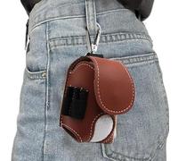 GkgWuxf Sac banane pour balle de golf, sac porte-tee de golf - Pochette organisateur de tee de golf en cuir - Sac de rangement pour tee-shirt de golf de poche, sac de rangement de taille pour balle de
