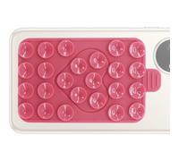 GkgWuxf Support de téléphone à ventouse - Support de téléphone antidérapant double face - Accessoire adhésif en silicone réglable - Étui à ventouse portable pour appels vidéo, diffusion en direct