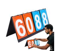 GkgWuxf Tableau de score extérieur pour enfants, tableau de score multifonction à quatre chiffres pour l'école, le tournoi de tennis de table, le football, le basket-ball, le volley-ball, la piscine