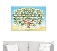 GkgWuxf Tableaux Généalogiques À Remplir - Décoration Murale Arbre Généalogique | Fournitures Artisanales Pour Jeunes Femmes Grands-Parents Ados Adultes