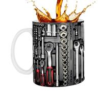 GkgWuxf Tasses Céramiques - Grande Capacité 35cl Design Boîte à Outils,Mug À Café Céramique Avec,Pour Soupe Eau Chaude Thé Voyage Femmes Hommes