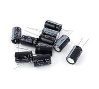 Gkhowiu 10 Pieces 25V 2200UF Condensateur electrolytique en a trous traversants 13 x 20mm