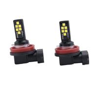 Gkhowiu 2Pcs Antibrouillard À Surligner de Voiture H8/H11 3030 12Smd Lampe Anti-Buée LED Flash de Décodage Blanc Froid