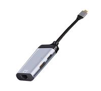 Gkhowiu 3 en 1 Type-C vers Gigabit Ethernet Rj45 LAN PD Charge USB C Adaptateur de de Port de DonnéEs pour TV PC S20