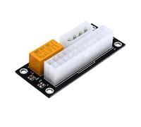 Gkhowiu Double d'alimentation PSU Adaptateur de Synchronisation Add2Psu ATX 24Pin à 4Pin Molex Mineur de Câble de de Connecteur Synchrone