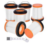 Gkhowiu Lot de 6 filtres d'aspirateur en tissu avec brosse pour aspirateur à main WV201 WV200 WV205 WV220 WANDVAC