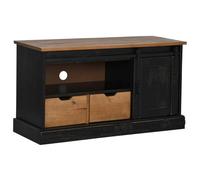 GKHPYURE Meuble TV Halden noir 110 x 40 x 60 cm avec tiroirs