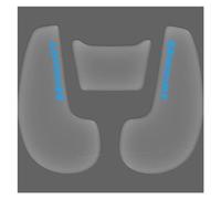 GKHUBJFH Protection du Réservoir De Carburant Protecteur De Moto Antidérapant Tampon De Réservoir Autocollant De Traction Latérale pour R1200RT R1200RT R1200RT 2009-2013 2012 2011(Color 1)