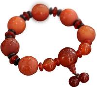 GKIRQVPE Bracelet Feng Shui Agate Rouge