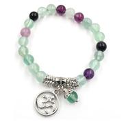 GKIRQVPE Bracelet Feng Shui en Fluorine
