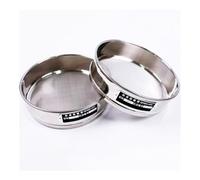 GKIRQVPE Same de Laboratoire Standard en Acier Inoxydable, Tamis de Laboratoire 20 cm avec Cadre chromé, Maille 8-200(8 Mesh(2.5mm))