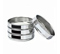 GKIRQVPE Same de Laboratoire Standard en Acier Inoxydable, Tamis de Laboratoire 20 cm, Maille 12-200, Cadre chromé en Acier Inoxydable 304(16 Mesh)