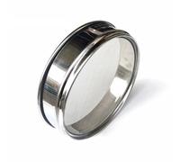 GKIRQVPE Same de Laboratoire Standard en Acier Inoxydable, Tamis de Laboratoire en Acier Inoxydable 304, diamètre 20 cm, Hauteur 5, Maille 8-200(160 Mesh(0.097))