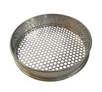 GKIRQVPE Same de Laboratoire Standard en Acier Inoxydable, Tamis de Test à Trous Ronds en Acier Inoxydable 304, diamètre 30 cm, Ouverture 1 40 mm, Argent(10.5mm)