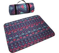 GKIRQVPE Un Tapis de Pique-Nique Pliable, Tapis de Pique-Nique d'extérieur Multicolore 200 x 150/200 cm carré(Purple,200 x 200 cm (Square))