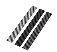 GKIYMLLFV Drain de sol en bambou en acier inoxydable 304 for salle de bain, baignoire, toilettes, grand déplacement, anti-odeurs et anti-insectes(Black 30CM)