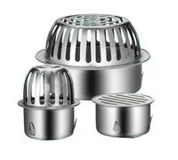 GKIYMLLFV Siphon de sol anti-obstruction for toit, filtre anti-rats for gouttière, filtre à pluie à grand déplacement(200MM)