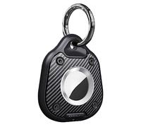 GKKBUFF AirTag noir, AirTag portable support Airtag étui étanche pour Airtag AirTag de suivi pour animaux de compagnie,TPU AirTag,bagages,sac à dos,colliers pour animaux de compagnie (1 pièce noir)