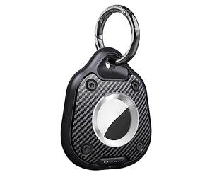GKKBUFF AirTag noir, AirTag portable support Airtag étui étanche pour Airtag AirTag de suivi pour animaux de compagnie,TPU AirTag,bagages,sac à dos,colliers pour animaux de compagnie (1 pièce noir)