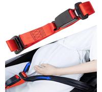 GKKBUFF Housse de siège à boucle, sangle ventrale pour éviter la compression abdominale, coussins d'intérieur de voiture, confort et liberté, protège l'abdomen du ventre du bébé à naître (rouge)
