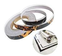 GKKBUFF Ruban adhésif décoratif ruban adhésif décoratif imperméable autocollant de joint de carrelage autocollant de joint adhésif en marbre ruban adhésif décoratif murs décoration d'angle en noir