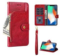 GKLBB Flip Coque pour Samsung SM-A320FL Galaxy A3 2017 Coque Phone Case Cover Etui Housse [Rouge]