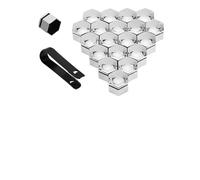 GKLYJCDR 20 pièces Voiture Cache Ecrou Roue, pour Peugeot 407 307 206 301 408 4008 Antirouille Anti-poussière Capuchons D'éCrou de Roue Protection Accessoires,C-21mm