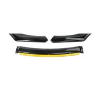 GKLYJCDR Voiture Becquet De Lèvre Avant pour Audi TT 4 Seats MK2 2007-2014,Pare-Chocs LèVre Lame SéParateur Diffuseu Extérieur Kit de Corps,E-Black Yellow