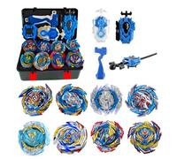 Gkopune 12Pcs Toupie Turbo, De Gyroscopes 4D Set Lanceurs, Cadeaux pour Enfants,LAN