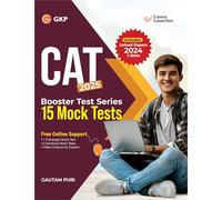 GKP CAT 2025 Booster Test Series | 15 Full-Length Mock Tests with Solutions, Free Online Support & Detailed Explanations | Solved CAT 2024 Slot-Wise Papers | GKP & Career Launcher
