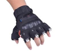 GKPLY Illuminez les gants, accessoires de performance sur scène rechargeables à LED, gants lumineux avec 4 lampes pour fête, discothèque, clubs, spectacle de danse, discothèque, danse de rue