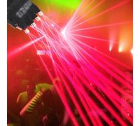 GKPLY Illuminez Les Gants, Accessoires de Performance sur scène Rechargeables à LED, Gants Lumineux avec 4 Lampes pour fête, discothèque, Clubs, Spectacle de Danse, discothèque, Danse de Rue