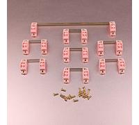 GKS Stabilisateurs PCB montés sur carte PCB à visser - Axe satellite 7u 6.25u 2u pour touches modificatrices de clavier mécanique (7U 104, rose)