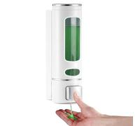 GKSCXEXE Distributeur de savon mural de 400 ml pour salle de bain, shampooing et après-shampoing, gel douche, cuisine, vaisselle, savon, récipient de lavage des mains pour la maison, l'hôtel, le