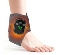 Gkstly Masseur de Pieds Masseur de Chevilles Chauffant Sans Fil Massage Pieds 3 en 1 avec 5 Niveaux de chaleur et 3 Modes de Vibration Enveloppement Chauffant Rechargeable pour Pied Cheville et Mollet