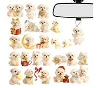 Gkumgwo Calendrier De L'Avent De Noël 2025 | 2D Pendentif En Acrylique 24 Jours | Ornement Festif Pour Amateur De Chiens Compte À Rebours,Pour Adultes Collectionneurs Amateurs De Chiens Mur Porte