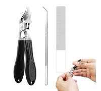 Gkumgwo Coupe-Ongles Courbé | Coupe-Ongles en Acier Inoxydable,Dispositif Portable Anti-Éclaboussure pour Couper et Soigner les Ongles de Main pour Hommes Femmes Seniors Maison Voyage Salon