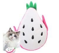 Gkumgwo Jouet à mâcher pour chat - Jouet interactif en forme de fruit pour chat - Jouets doux pour nettoyer les dents de l' à chat pour animaux de compagnie de petite et moyenne taille