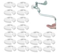 Gkumgwo Lot de 20 plaques de protection pour tuyau de radiateur de 16 mm de diamètre, pour radiateurs, salle de bain, maison, extérieur, sanitaires, douche