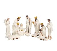 Gkumgwo Petite Statue De La Sainte Famille | Décoration De Table en Résine pour Noël - Création Sculpturale De La Nativité | pour Maison Bureau Chambre Salon Bibliothèque Appui de Fenêtre Manteau