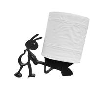 Gkumgwo Porte-Rouleau De Papier Toilette Noir - Support pour Serviettes en Forme de Drôle et Mat,Support pour Papier Hygiénique,pour Salle de Bain Cuisine Maison d'Hôtes Armoire Camping-Car