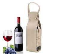 Gkumgwo Sac à vin en Cuir, fourre-Tout à vin | Étui de Transport pour Porte-vin en Cuir PU,Porte-vin avec poignée, Porte-Bouteille d'alcool, Pochette à Main, Sac à vin de Voyage pour Bouteille de vin